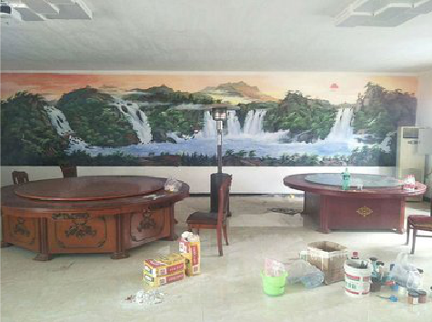 钟山墙绘-写实风景