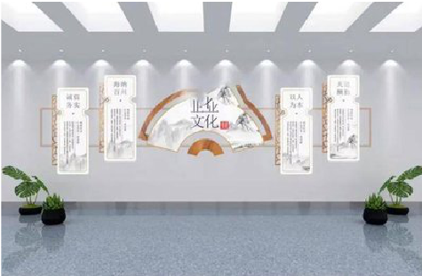 钟山企业文化墙设计的核心要素。