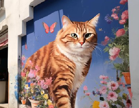 钟山自己绘制有个性的手绘墙