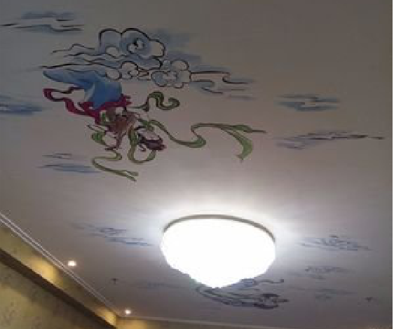 钟山如何快速绘制天花板上的手绘墙？