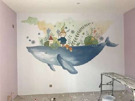 钟山手绘墙的特点及优势。